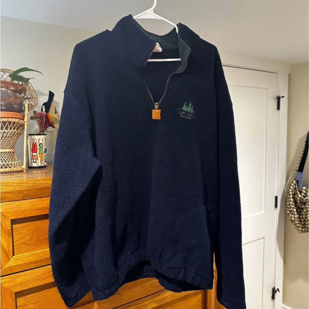 Men's Black Half-Zip Sweater